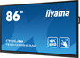 iiyama TE8612MIS-B3AG Pantalla Digital Signage 86" 4K UHD Táctil 3840x2160 60Hz VA 8ms 24/7 con Wifi y USB-C Color Negro