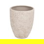 Macetero Blanco Rústico Cerámica 40 X 40 X 50 cm