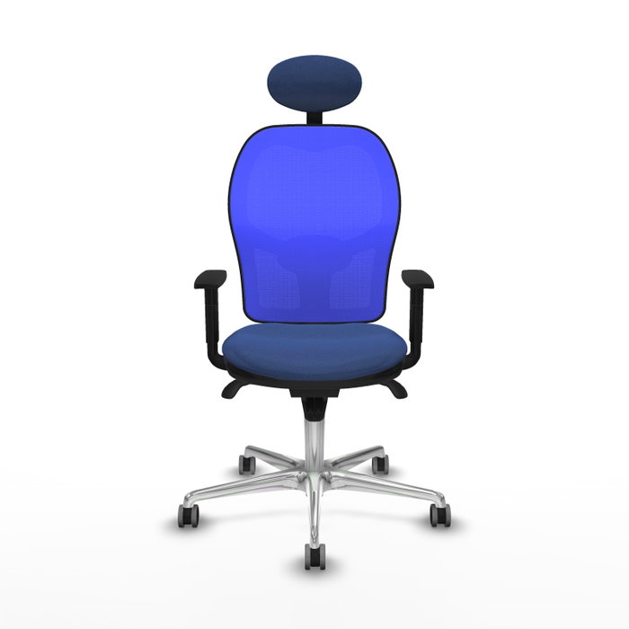 PIQUERAS Y CRESPO Silla de oficina Jorquera con mecanismo Sincro, Azul PIQUERAS Y CRESPO Silla de oficina Jorquera con mecanismo Sincro, Azul