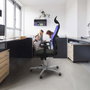 PIQUERAS Y CRESPO Silla de oficina Jorquera con mecanismo Sincro, Azul