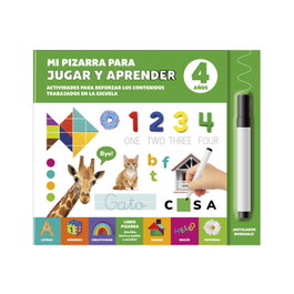 EDITORIAL IMAGILAND, Mi pizarra para jugar y aprender 4 años