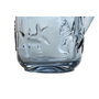 DKD Home Decor Jarra de Cristal con Relieve Azul