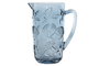 DKD Home Decor Jarra de Cristal con Relieve Azul