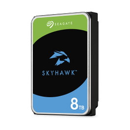 Seagate SkyHawk ST8000VX010 8TB Disco Duro Interno Surveillance 3.5" SATA III 6Gb/s 256MB Caché para PC y Sistema de Cámaras de Seguridad