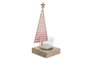 DKD Home Decor Portavelas de Metal y Madera Diseño Árbol Surtidos