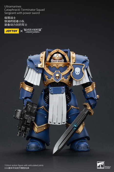 Warhammer The Horus Heresy Figura 1/18 Ultramarines Cataphractii Terminator Squad Sergeant with Power Sword 14 cm Warhammer The Horus Heresy Figura 1/18 Ultramarines Cataphractii Terminator Squad Sergeant with Power Sword 14 cm