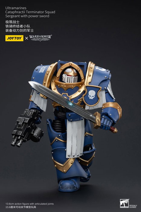 Warhammer The Horus Heresy Figura 1/18 Ultramarines Cataphractii Terminator Squad Sergeant with Power Sword 14 cm Warhammer The Horus Heresy Figura 1/18 Ultramarines Cataphractii Terminator Squad Sergeant with Power Sword 14 cm