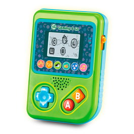 LeapFrog Consola Juegos Gaming And Go 80-621239 V-Tech Educativa Preescolar LCD 6 Juegos, Nombre Personalizable, +3 Años