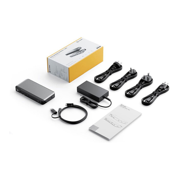 Alogic DX3 Triple 4K Display Docking Station 100W USB-C Space Gray