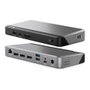 Alogic DX3 Triple 4K Display Docking Station 100W USB-C Space Gray