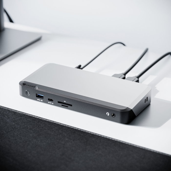 ALOGIC USB-C DX3 Triple 4K Display Docking Station 100W Space Gray ALOGIC USB-C DX3 Triple 4K Display Docking Station 100W Space Gray