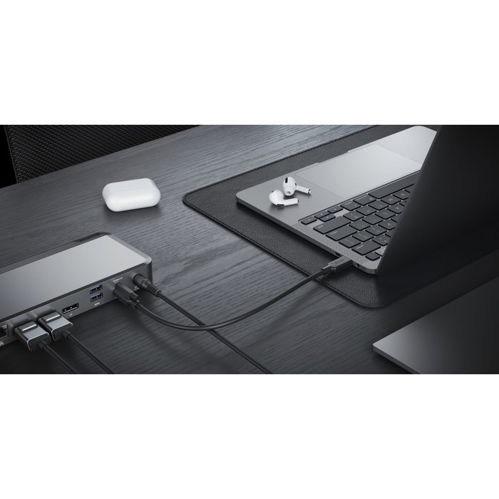 ALOGIC USB-C DX3 Triple 4K Display Docking Station 100W Space Gray ALOGIC USB-C DX3 Triple 4K Display Docking Station 100W Space Gray