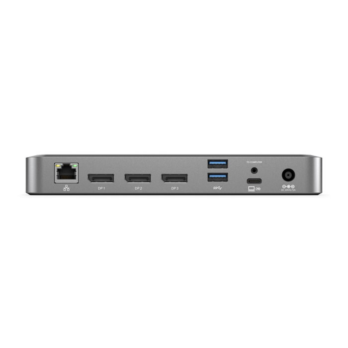 ALOGIC USB-C DX3 Triple 4K Display Docking Station 100W Space Gray ALOGIC USB-C DX3 Triple 4K Display Docking Station 100W Space Gray