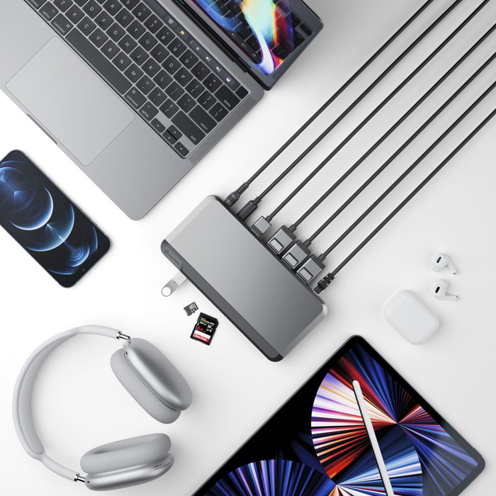 ALOGIC USB-C DX3 Triple 4K Display Docking Station 100W Space Gray ALOGIC USB-C DX3 Triple 4K Display Docking Station 100W Space Gray