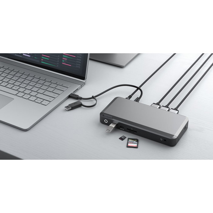 ALOGIC USB-C DX3 Triple 4K Display Docking Station 100W Space Gray ALOGIC USB-C DX3 Triple 4K Display Docking Station 100W Space Gray