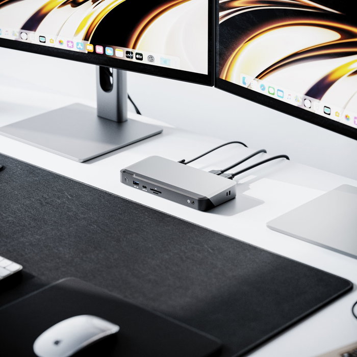 ALOGIC USB-C DX3 Triple 4K Display Docking Station 100W Space Gray ALOGIC USB-C DX3 Triple 4K Display Docking Station 100W Space Gray
