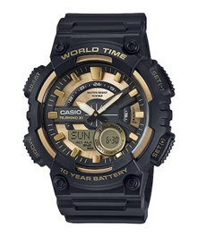 Casio AEQ-110BW-9AVDF con esfera dorada