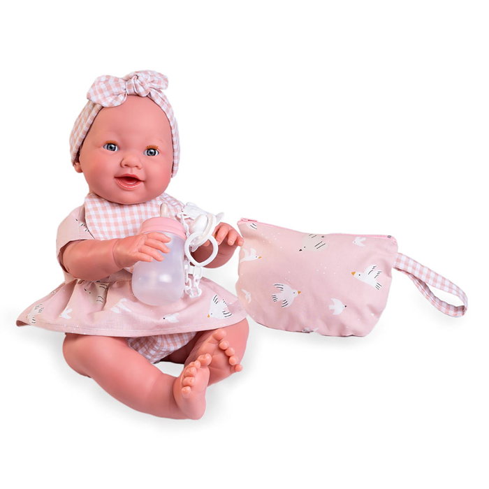 Muñecas Antonio Juan Recién Nacida Mia Hace Pipi con Neceser 50393