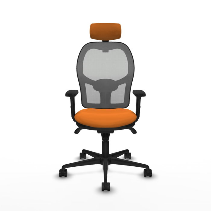PIQUERAS Y CRESPO Silla de oficina Jorquera Naranja y Gris