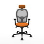 PIQUERAS Y CRESPO Silla de oficina Jorquera Naranja y Gris