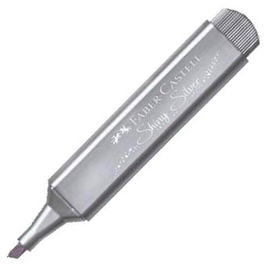 Faber Castell Marcador Textliner 46 Metálico Plata