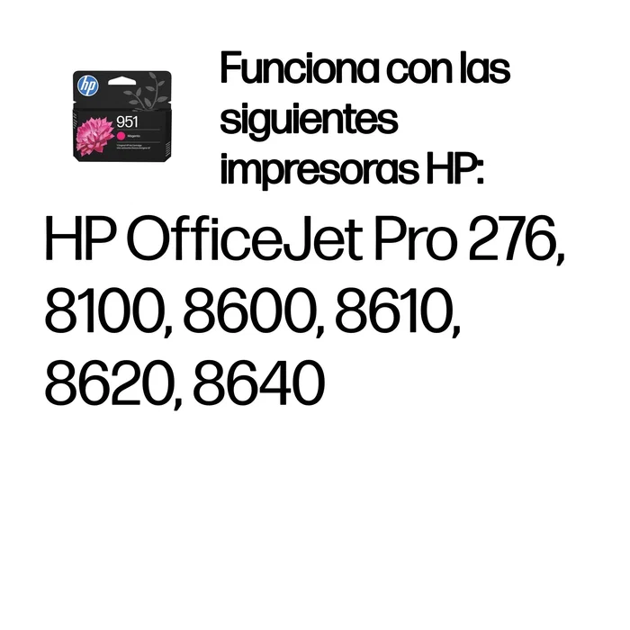 HP Cartucho de Tinta 951 Magenta Original