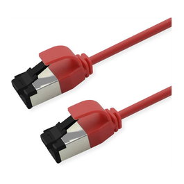 ROLINE Patchkabel Cat8.1 S/FTP Slim PoE Rojo 3m