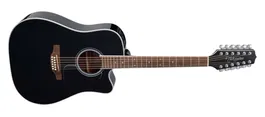 Takamine GD38E/A Dreadnought Cutaway Eléctrica Acústica 12 Cuerdas Guitarra Negra
