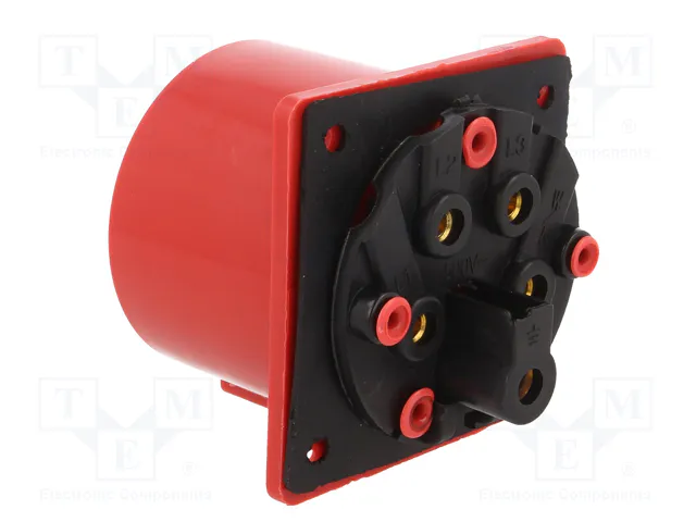 PAWBOL Conector de alimentación AC trifásicos 32A 400V 5 pines PAWBOL Conector de alimentación AC trifásicos 32A 400V 5 pines