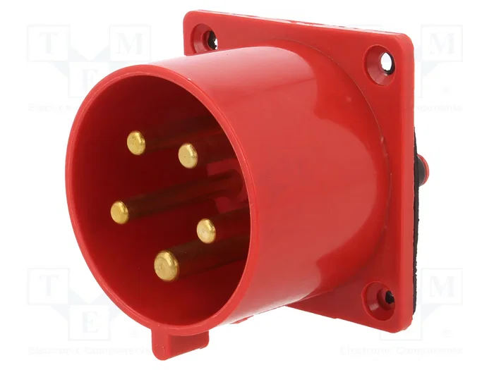 PAWBOL Conector de alimentación AC trifásicos 32A 400V 5 pines PAWBOL Conector de alimentación AC trifásicos 32A 400V 5 pines