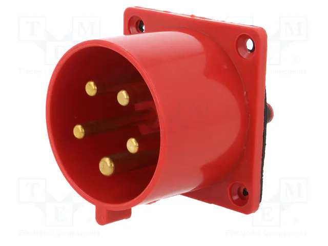 PAWBOL Conector de alimentación AC trifásicos 32A 400V 5 pines PAWBOL Conector de alimentación AC trifásicos 32A 400V 5 pines