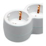 Regleta de 6 tomas de corriente con interruptor, 1,5 m, Blanco