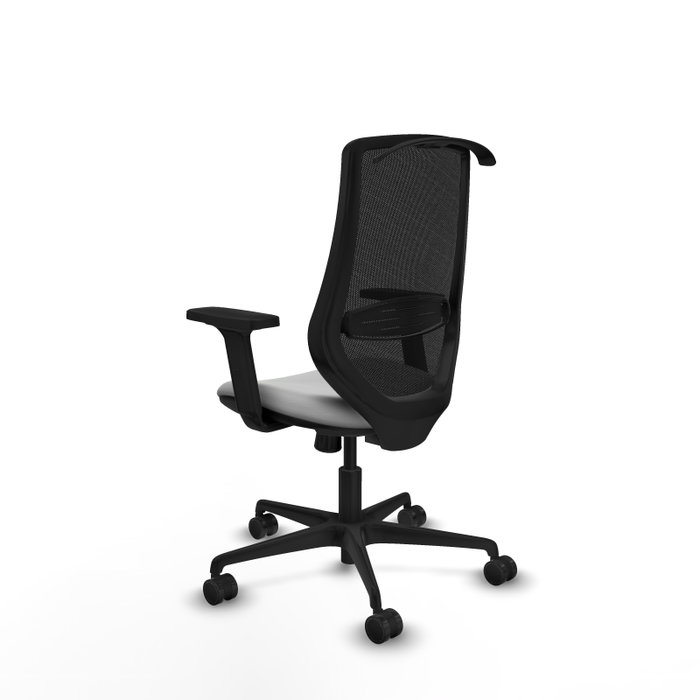 PIQUERAS Y CRESPO Silla de oficina Mardos con mecanismo Sincro, Gris claro y Negro