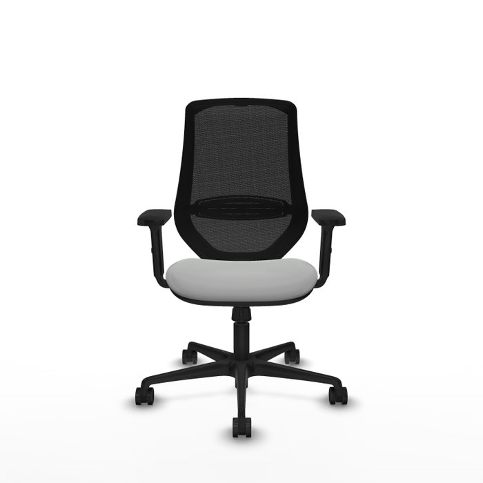 PIQUERAS Y CRESPO Silla de oficina Mardos con mecanismo Sincro, Gris claro y Negro
