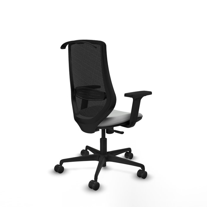 PIQUERAS Y CRESPO Silla de oficina Mardos con mecanismo Sincro, Gris claro y Negro