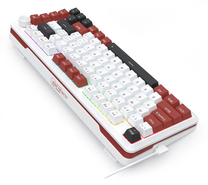 Redragon Stormhunter K721WRB-RGB-M Teclado Mecánico Gaming 82 Teclas USB Blanco RGB