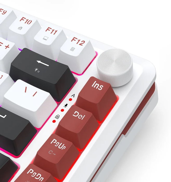 Redragon Stormhunter K721WRB-RGB-M Teclado Mecánico Gaming 82 Teclas USB Blanco RGB