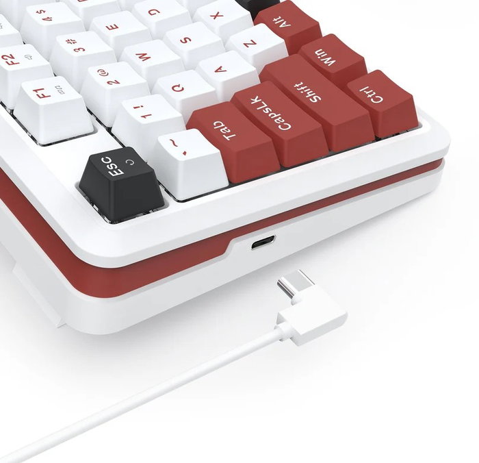 Redragon Stormhunter K721WRB-RGB-M Teclado Mecánico Gaming 82 Teclas USB Blanco RGB