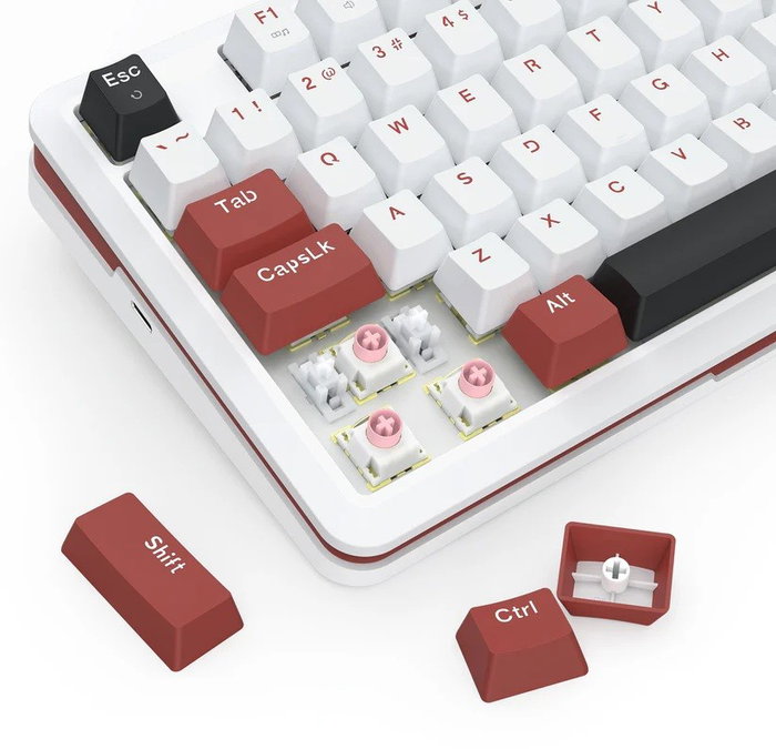 Redragon Stormhunter K721WRB-RGB-M Teclado Mecánico Gaming 82 Teclas USB Blanco RGB