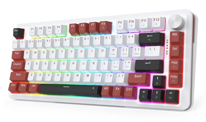 Redragon Stormhunter K721WRB-RGB-M Teclado Mecánico Gaming 82 Teclas USB Blanco RGB