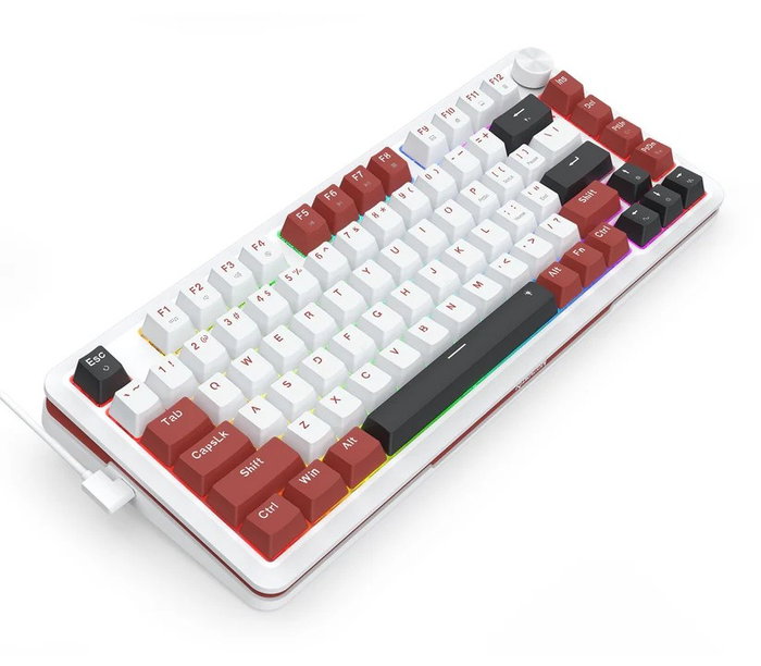 Redragon Stormhunter K721WRB-RGB-M Teclado Mecánico Gaming 82 Teclas USB Blanco RGB