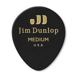 Dunlop Pack de 72 Púas Genuine Celluloid Teardrop Negra - Medium