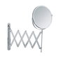 Wenko Espejo Telescópico 15165100 con 3 Aumentos, Orientable y Regulable en Altura, ø17cm