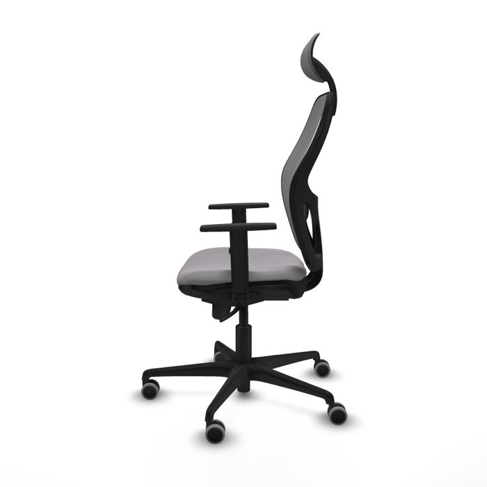 PIQUERAS Y CRESPO Silla de oficina Jorquera gris con mecanismo Sincro y cabecero fijo PIQUERAS Y CRESPO Silla de oficina Jorquera gris con mecanismo Sincro y cabecero fijo