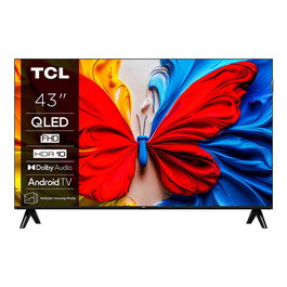 TCL 43V5C Smart TV Android TV 43" Full HD QLED HDR10 Negro, 109 cm, Wi-Fi, Bluetooth, Modo Juego, Control por Voz
