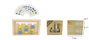 DKD Home Decor Set de 3 Juegos de Mesa de Madera Multicolor