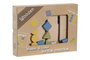 DKD Home Decor Set de 3 Juegos de Mesa de Madera Multicolor