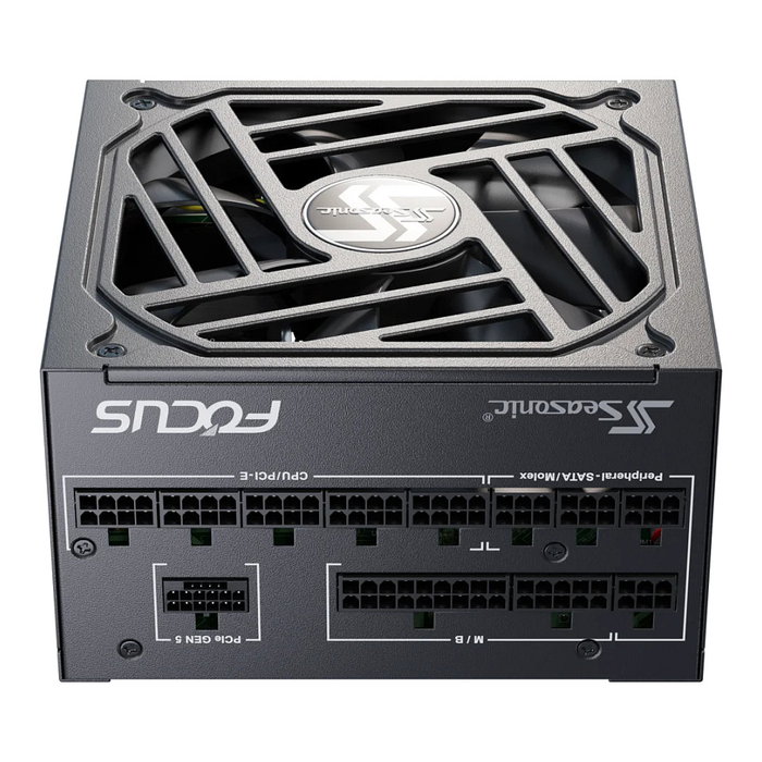 Seasonic FOCUS-GX-1000-V4 Fuente de Alimentación PC 1000W 80 Plus Gold, Ventilador de 120mm, Negro Seasonic FOCUS-GX-1000-V4 Fuente de Alimentación PC 1000W 80 Plus Gold, Ventilador de 120mm, Negro