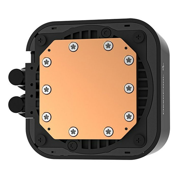 DeepCool LQ240 Kit de refrigeración líquida con pantalla digital e iluminación LED, Negro DeepCool LQ240 Kit de refrigeración líquida con pantalla digital e iluminación LED, Negro