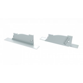 Tapón Final Perfíl Tipo TOPO LL-12-0561-10 Blanco Derecha con Agujero